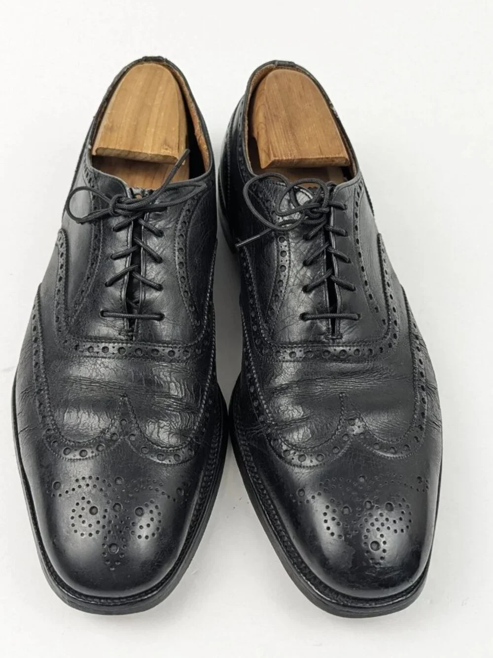Church's Mens Shoes 100 10 UK 11 US Black Wingtip Handmade in England Churchs